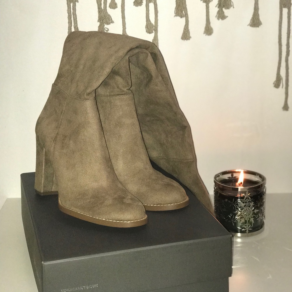 Vince Camuto Grady Over the Knee Tan Boots